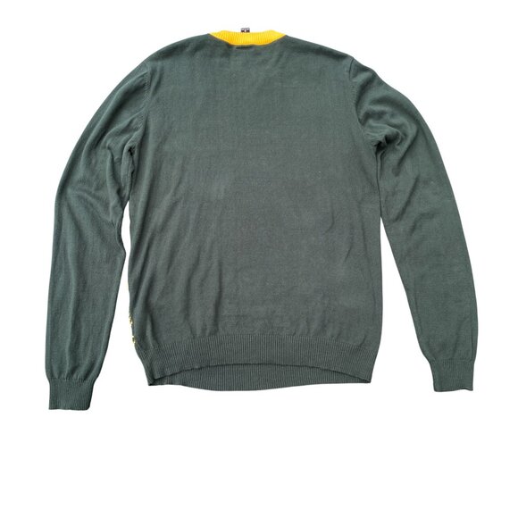 NFL Team Apparel Green Bay Packers Fair Isle Sweater Men Sz M Football Fandom - Picture 7 of 11